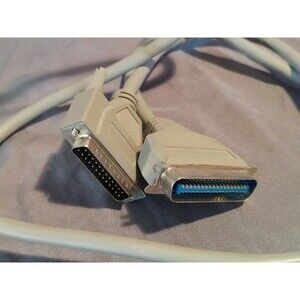 Vintage 6FT 25-Pin IEEE-1284 Compliant Parallel Printer Cable